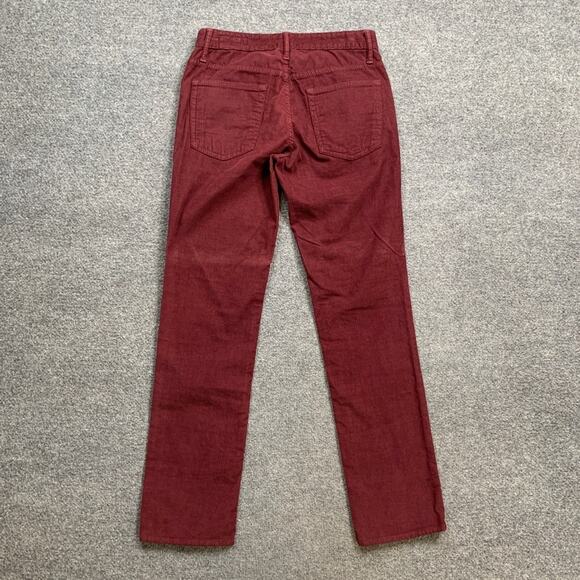 Bonobos Pants Mens 28 Wine Red Cotton Blend Corduroy Slim Straight 5 Pocket - Picture 8 of 15